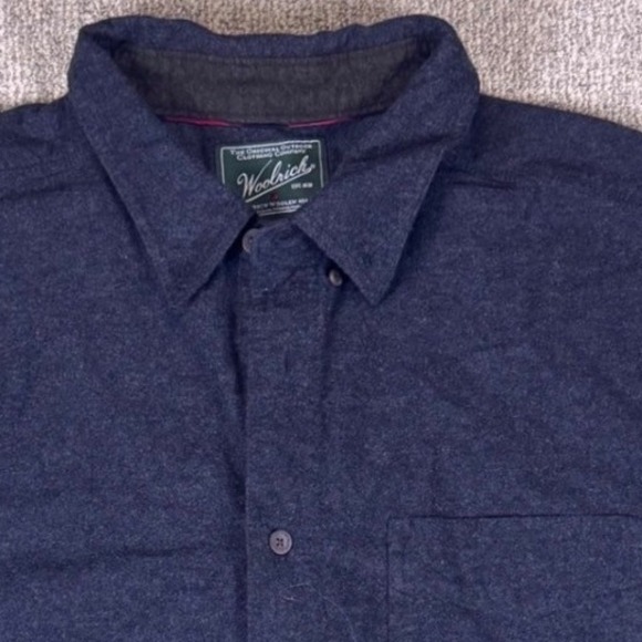 Woolrich Other - Woolrich Mens XL Heavyweight Flannel Button Down Shirt Heather Gray Outdoor Work